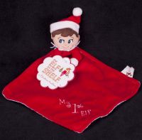 Prestige Elf on the Shelf MY FIRST ELF Cuddler Baby Rattle Plush Lovey Blan